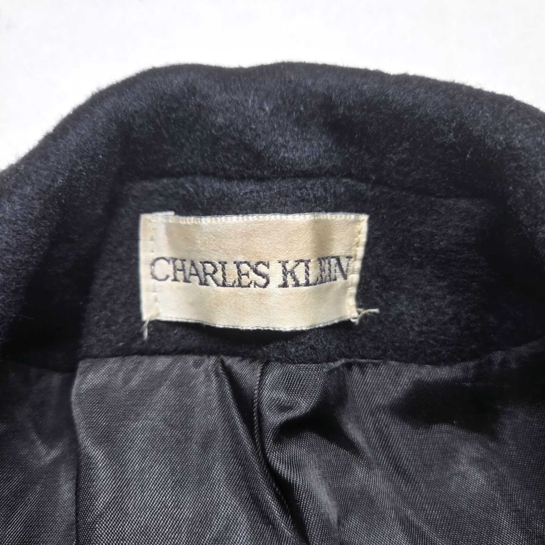 Vintage VINTAGE Charles Klein Trench Coat Coat Womens Adult Medium Black Wool Maxi Winter Fall 90s Mens Womens Size M / US 6-8 / IT 42-44 - 4 Thumbnail