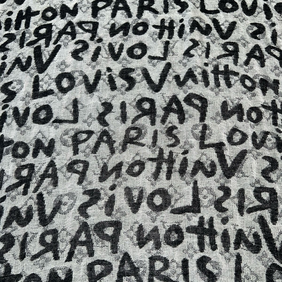 Louis Vuitton × Stephen Sprouse LOUIS VUITTON 01SS Stephen Sprouse Graffiti Reversible Scarf Size ONE SIZE - 5 Thumbnail