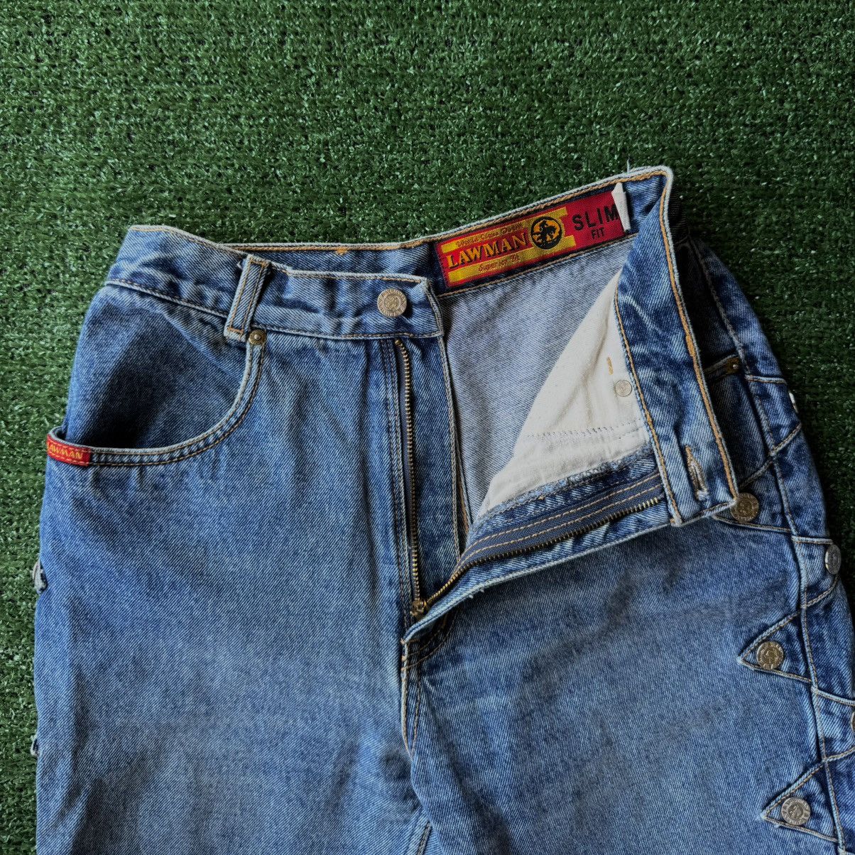 Vintage Vintage 70s Lawman Side-Button Authentic Western Jeans Size 30" / US 8 / IT 44 - 5 Thumbnail