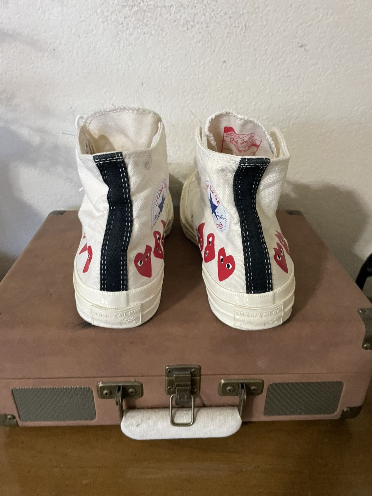 Comme des Garcons CDG Play x Converse Chuck Taylor All Star 70 HI Size US 8 / EU 41 - 4 Thumbnail