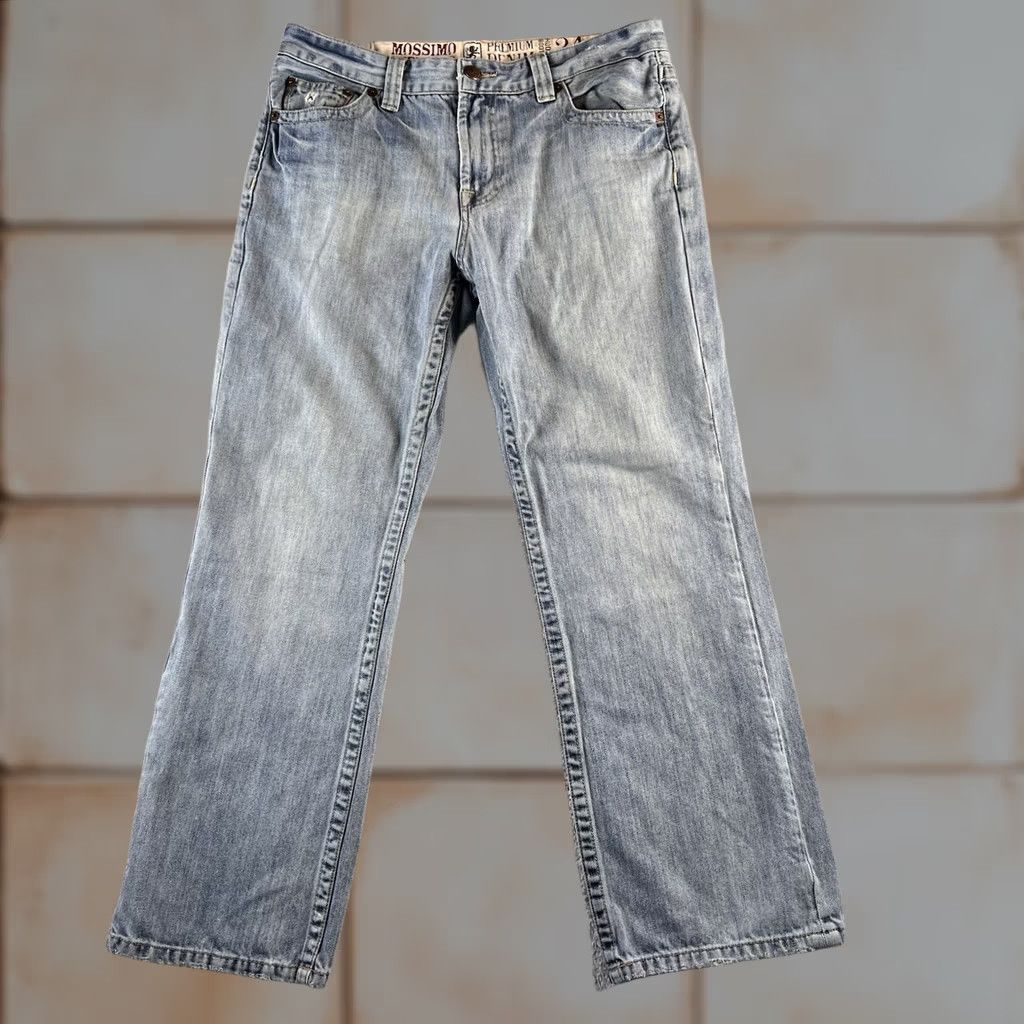 Mossimo VINTAGE Mossimo Supply Co. Jeans Bootscut Denim 34x29 Men Blue Light Wash Cowboy Retro Size US 34 / EU 50 - 1 Thumbnail