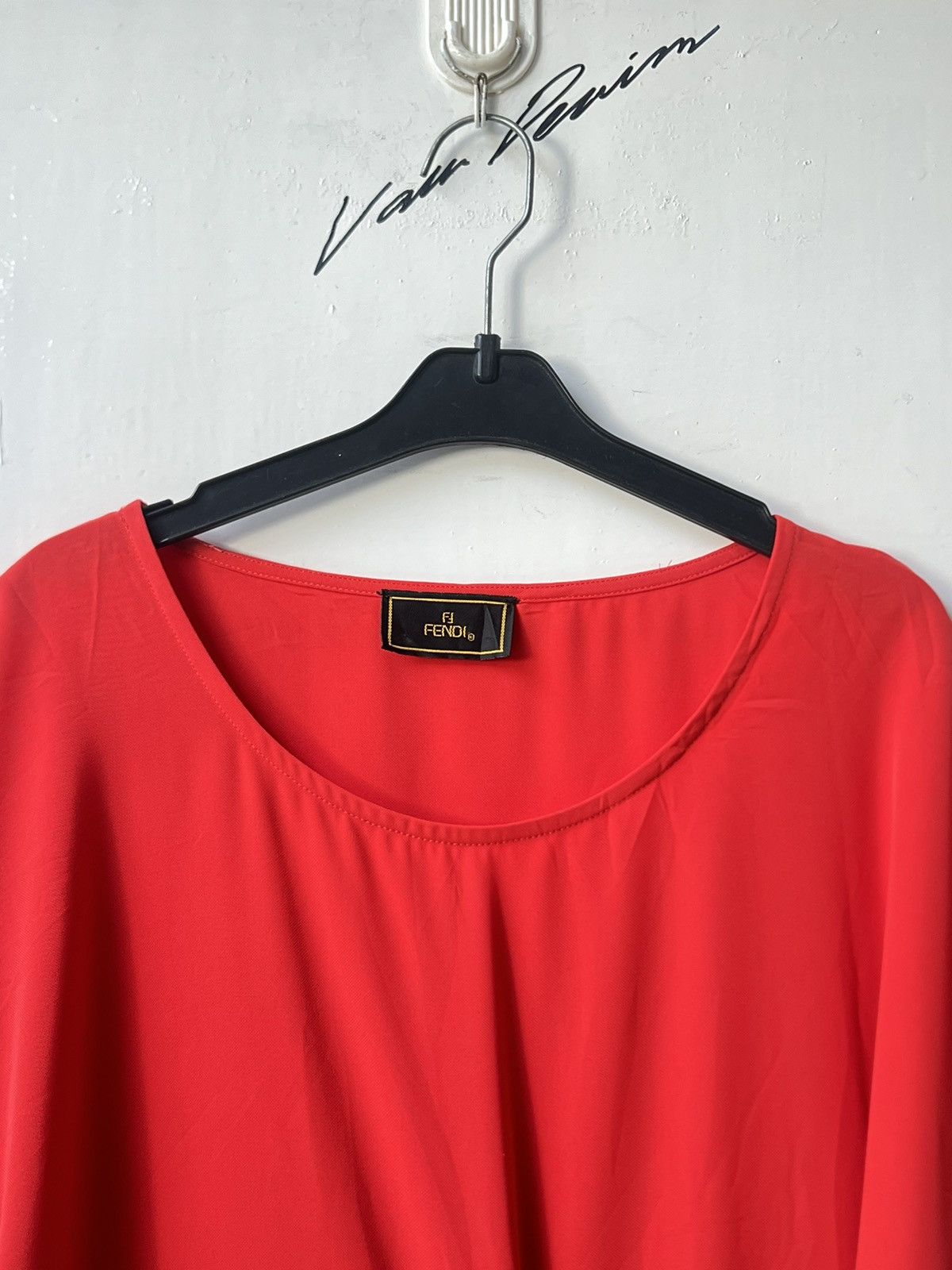 Fendi Fendi Red Midi Dress Size XS / US 0-2 / IT 36-38 - 4 Thumbnail