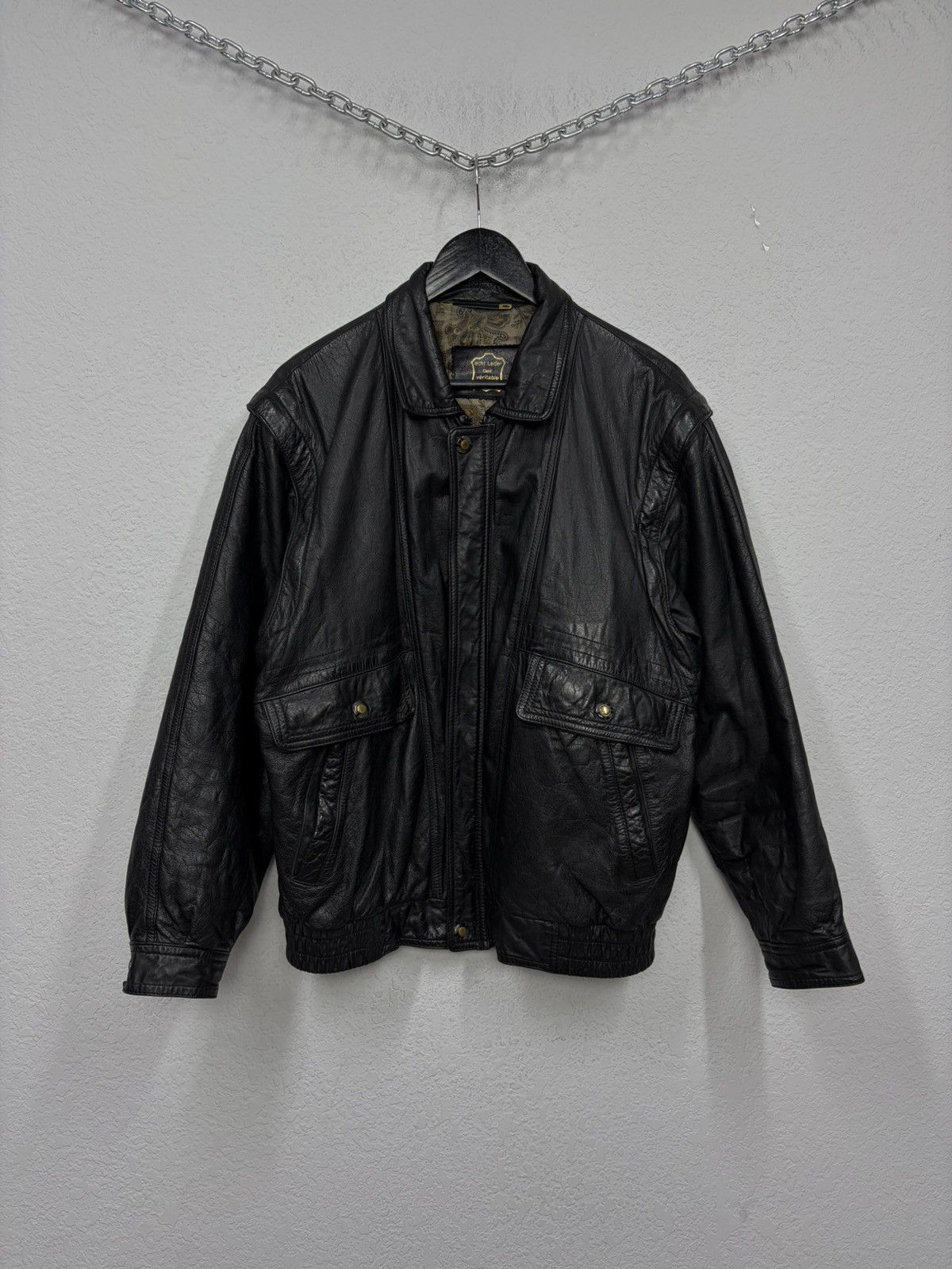 Hedi Slimane Vintage Black Leather Fringe Biker Transformer Vest Jacket Size US L / EU 52-54 / 3 - 6 Thumbnail