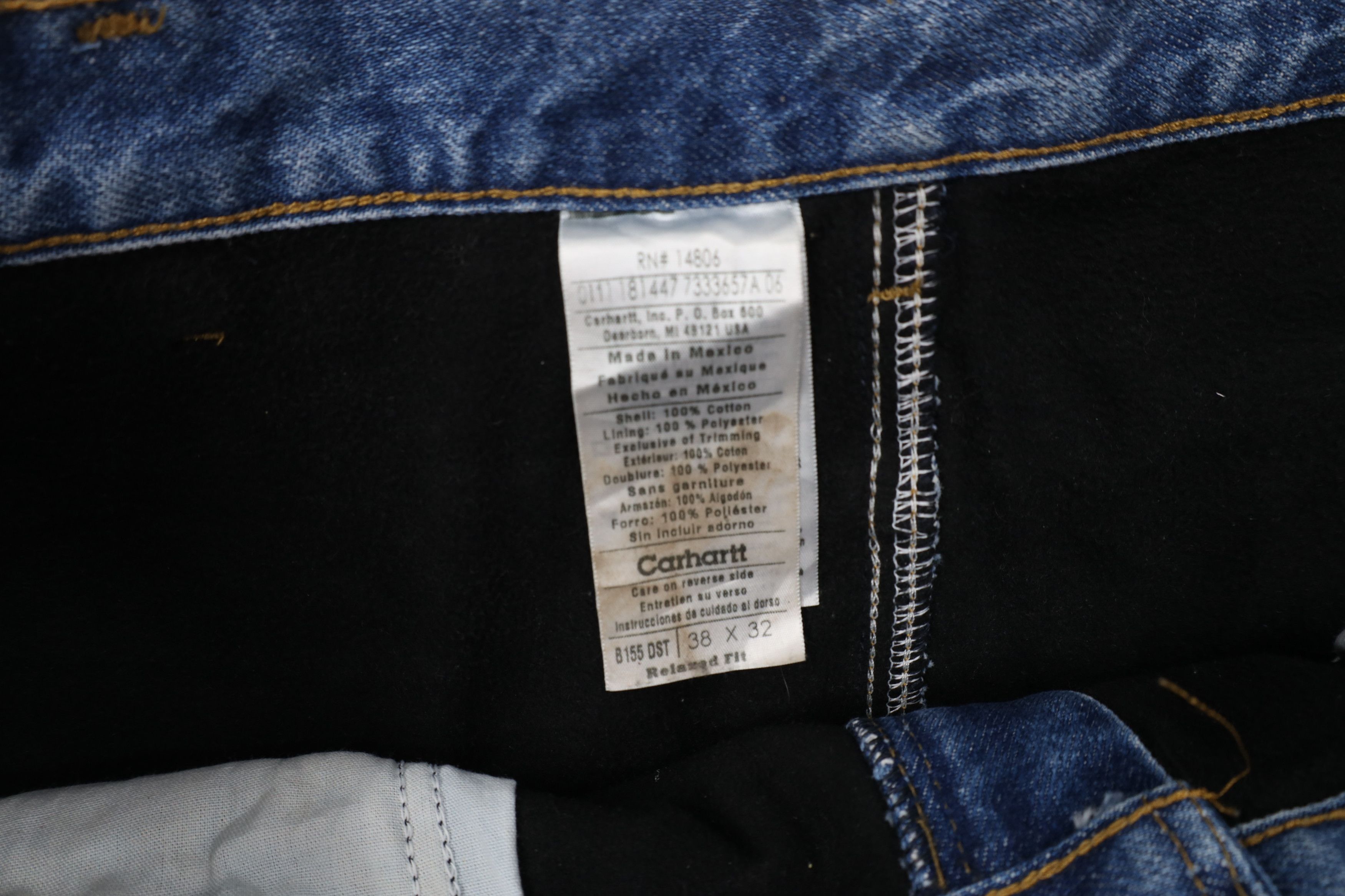 Carhartt Vintage Carhartt Relaxed Fleece Lined Wide Leg Denim Jeans Size US 38 / EU 54 - 8 Thumbnail