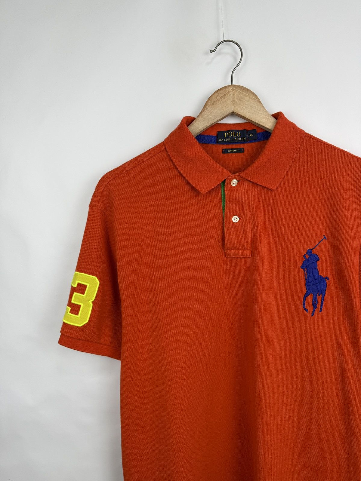 Polo Ralph Lauren 🇺🇸 Polo Ralph Lauren Big Pony Custom Fit Polo T-Shirt Rare Size US XL / EU 56 / 4 - 2 Thumbnail