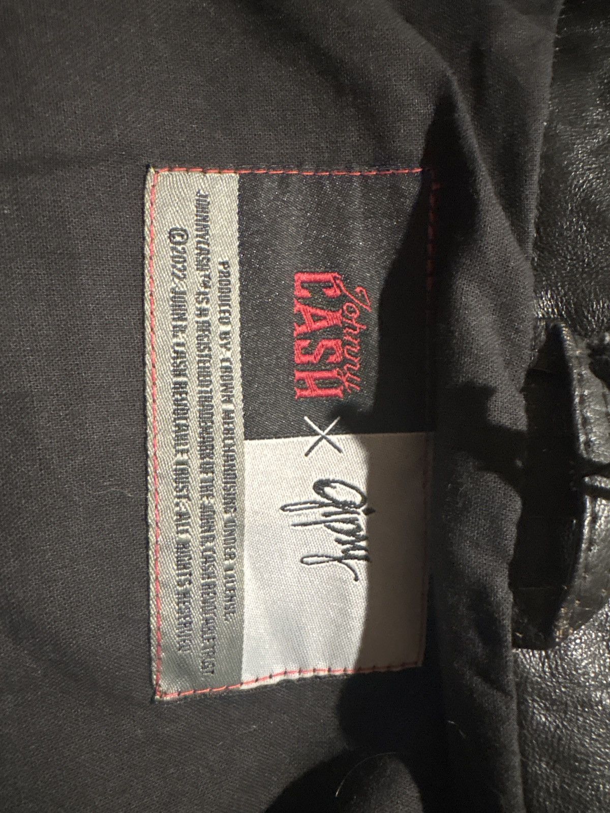 Gypsy Johnny Cash Gypsy Black Leather Jacket (XL) Size US XL / EU 56 / 4 - 5 Thumbnail