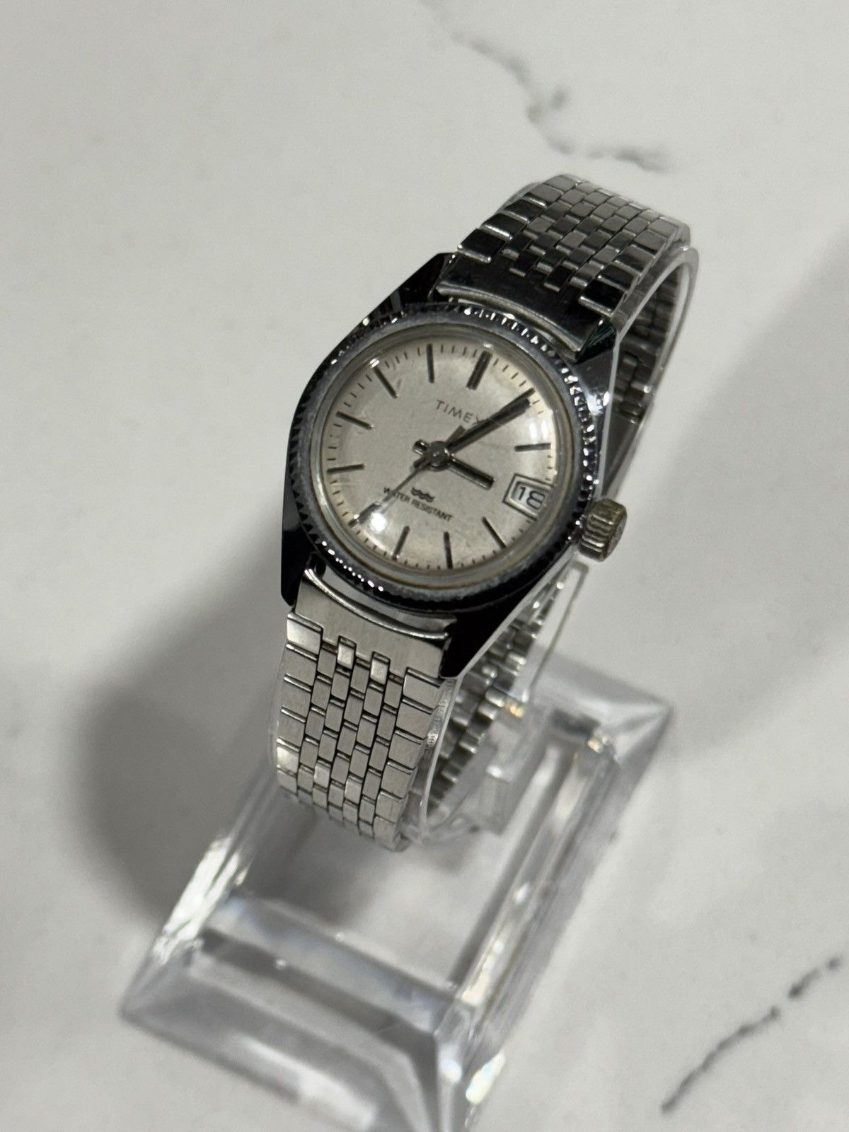 Timex Manual wind Timex w/ fluted bezel & stainless steel bracelet Size ONE SIZE - 3 Thumbnail