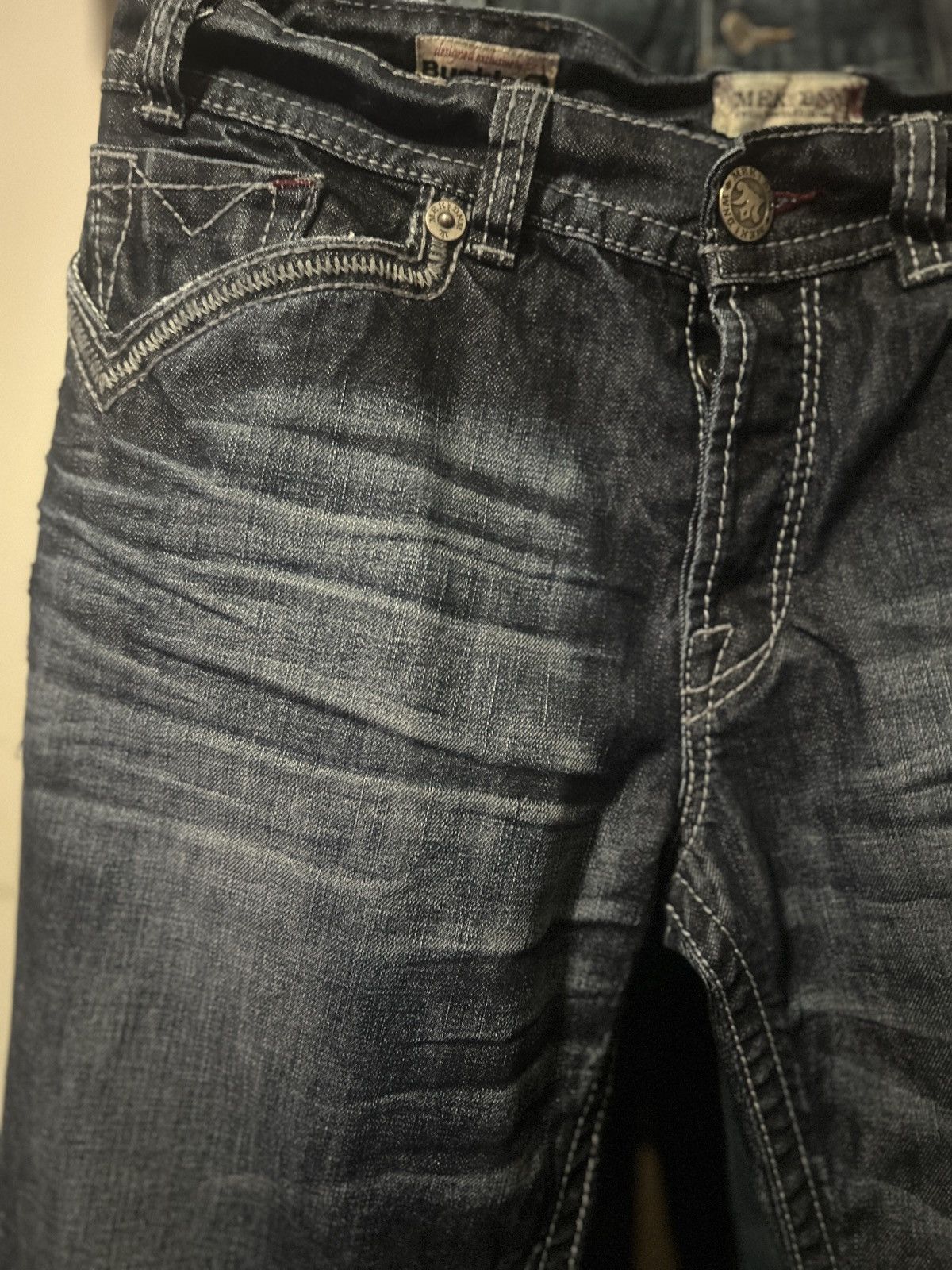 Mek Denim × Vintage Crazy Vintage Y2K/2000s Rare Mek Jeans Size US 34 / EU 50 - 2 Thumbnail