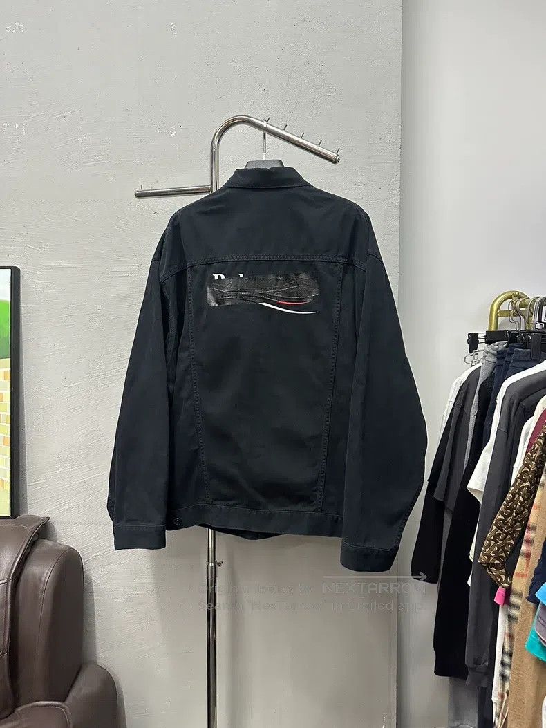 Balenciaga Balenciaga Black Denim Jacket Size US M / EU 48-50 / 2 - 1 Thumbnail