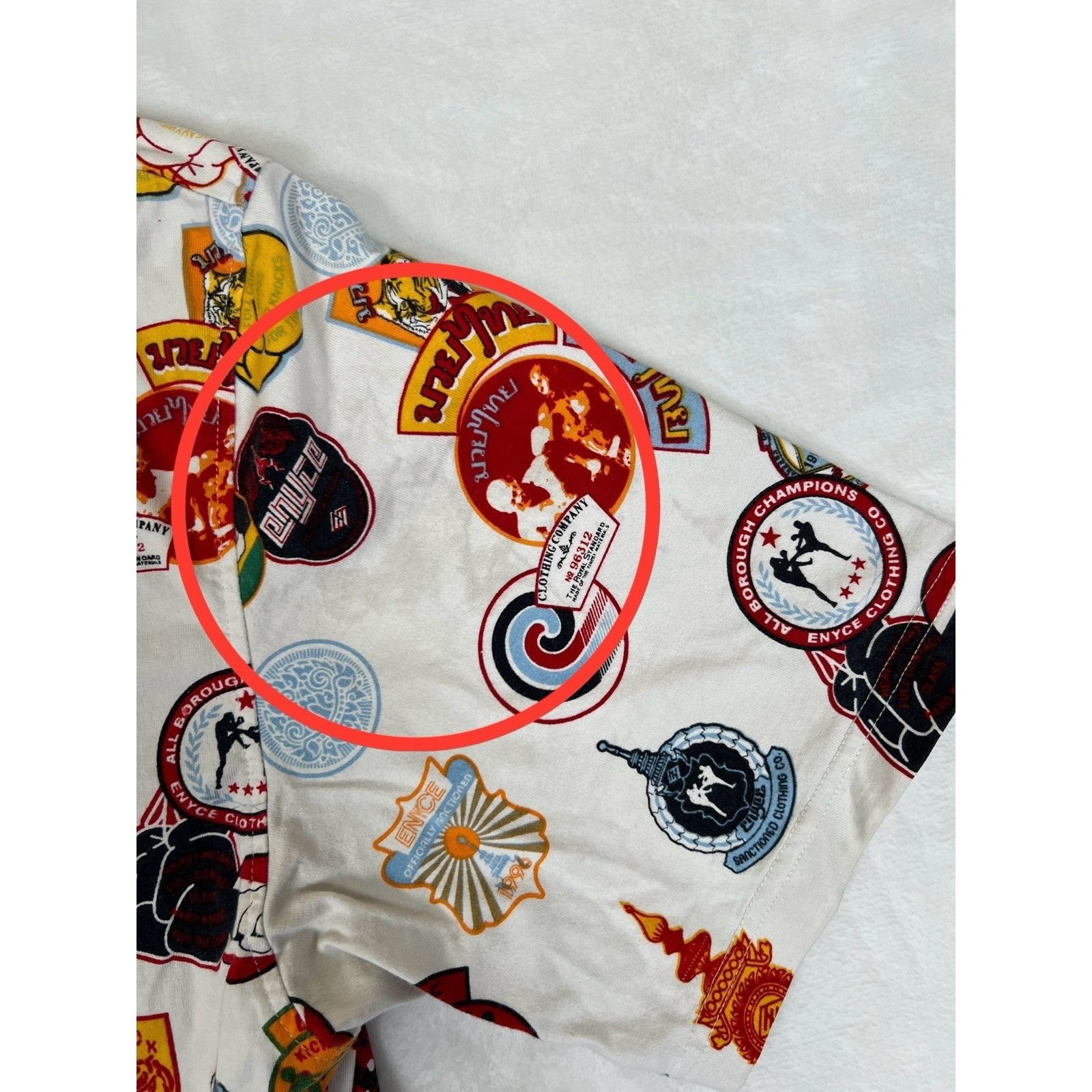 Enyce Vintage Enyce T-Shirt Y2K All Over Print Size XL Boxing Size US XL / EU 56 / 4 - 4 Thumbnail