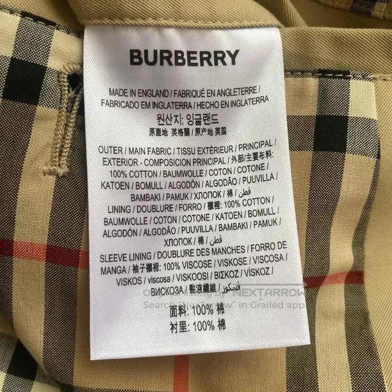 Burberry Burberry Women's Khaki Cotton Trench Coat. Size L / US 10 / IT 46 - 6 Thumbnail