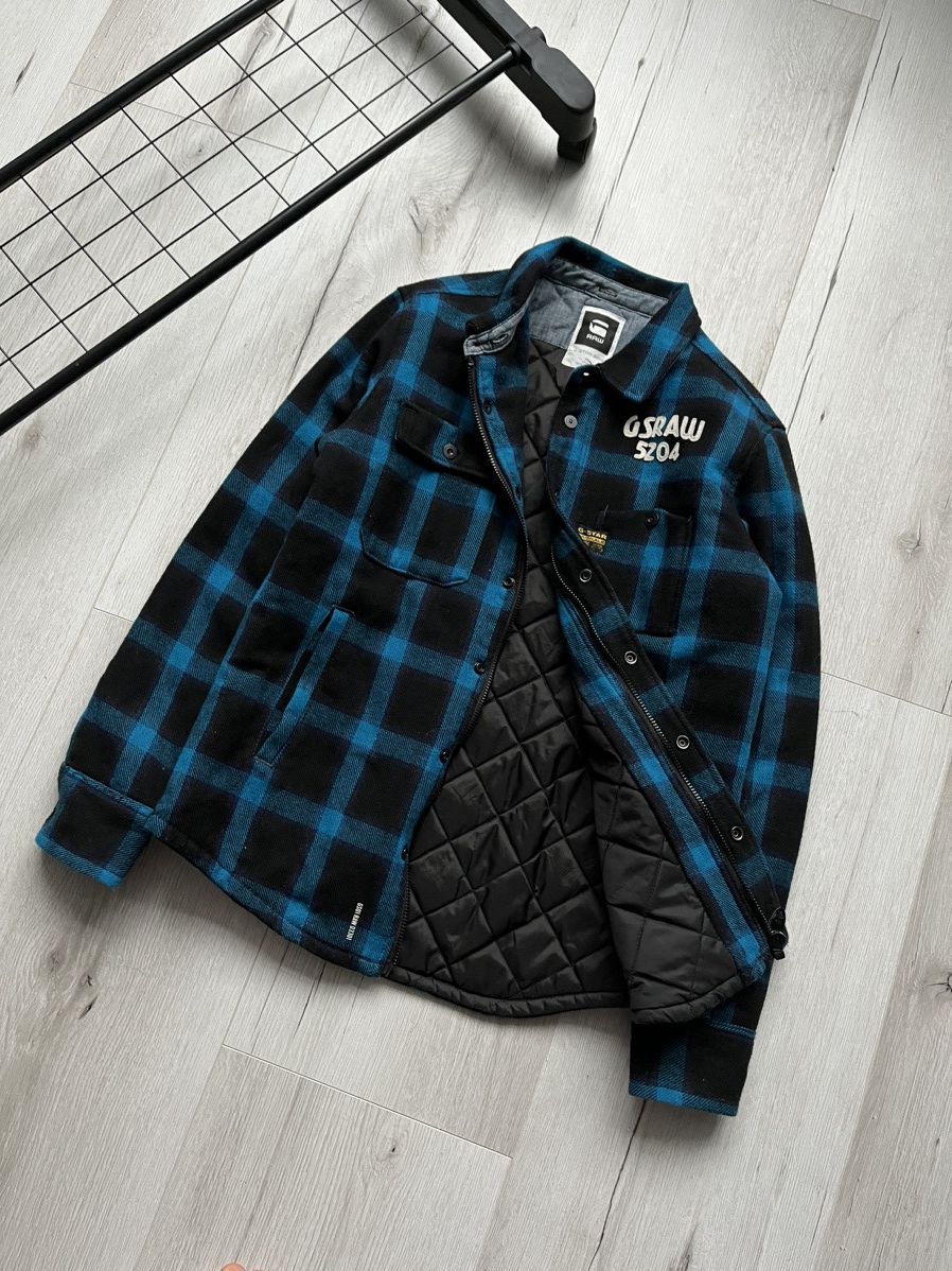 G-Star × Japanese Brand Vintage G Star Raw Western Plaid Quilted Jacket Overshirt Size US L / EU 52-54 / 3 - 9 Thumbnail