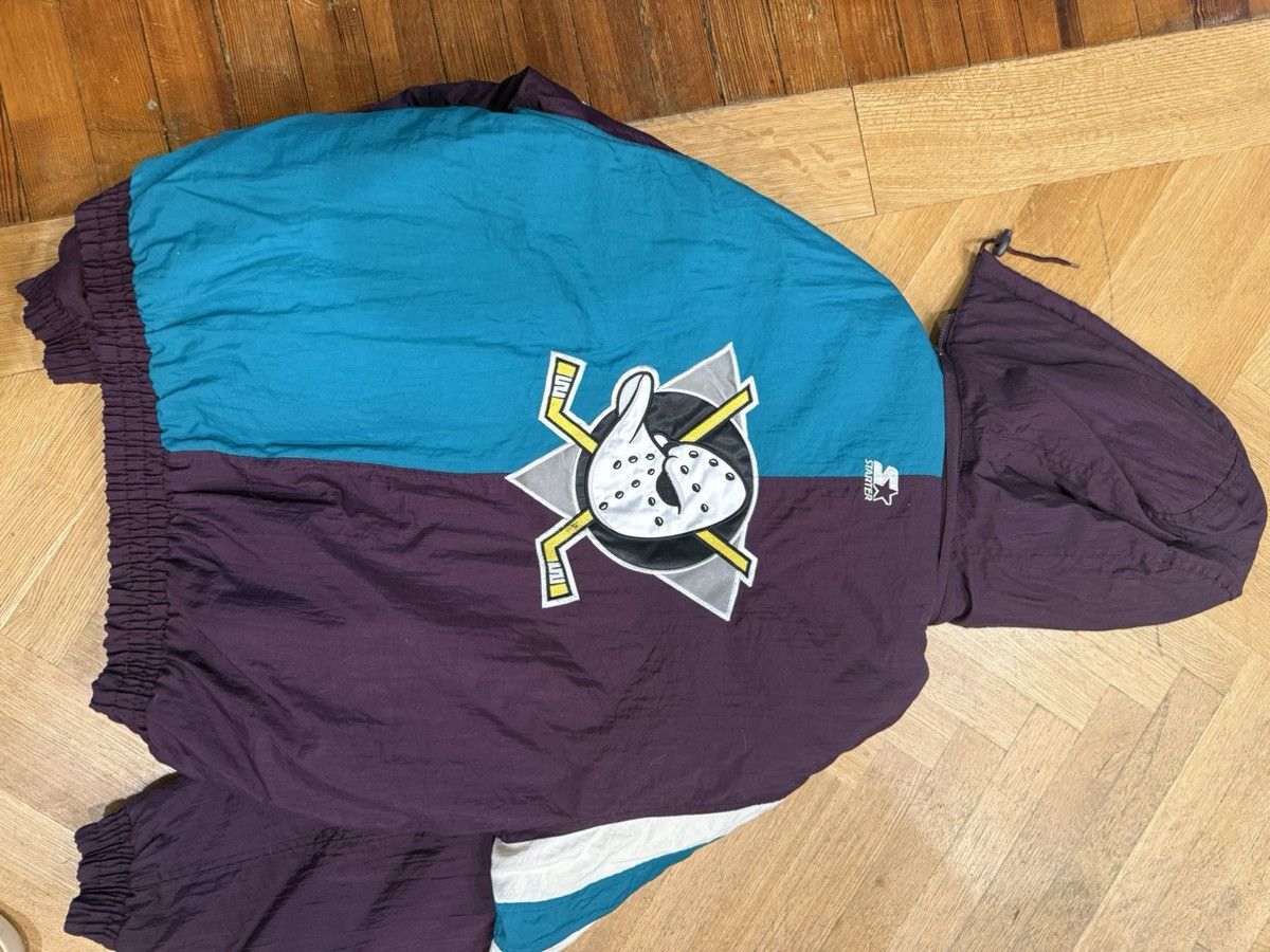Starter Vintage 90's Might Ducks NHL Starter Jacket Size US L / EU 52-54 / 3 - 4 Thumbnail