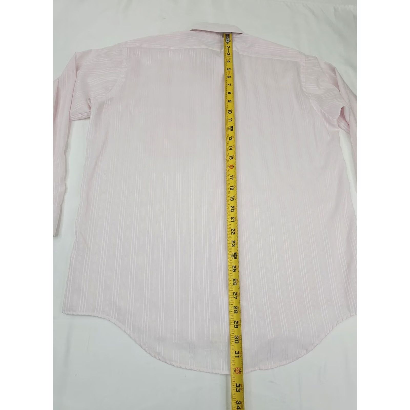Arrow VINTAGE Arrow Kent Dress Shirt Striped Lightweight Pink Men 16.5 32/33 Large Shirt Men Pink Striped Kent Finesse Shirt 16.5/32-33 Mens Size US XL / EU 56 / 4 - 7 Thumbnail