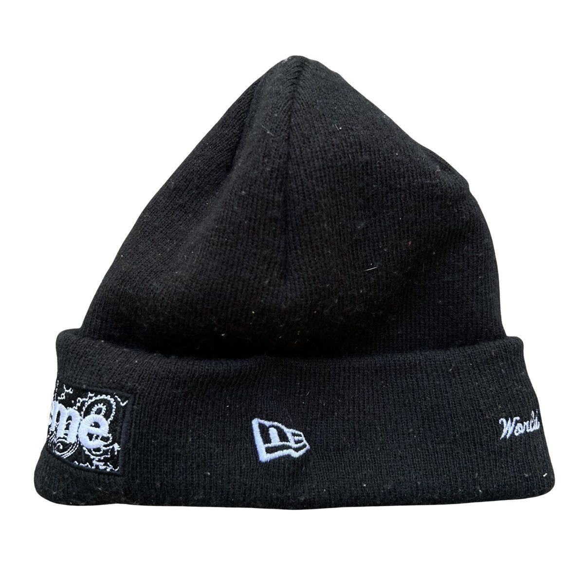 Supreme Supreme New Era Bandana Box Logo Beanie Black FW19 One Size Size ONE SIZE - 3 Thumbnail