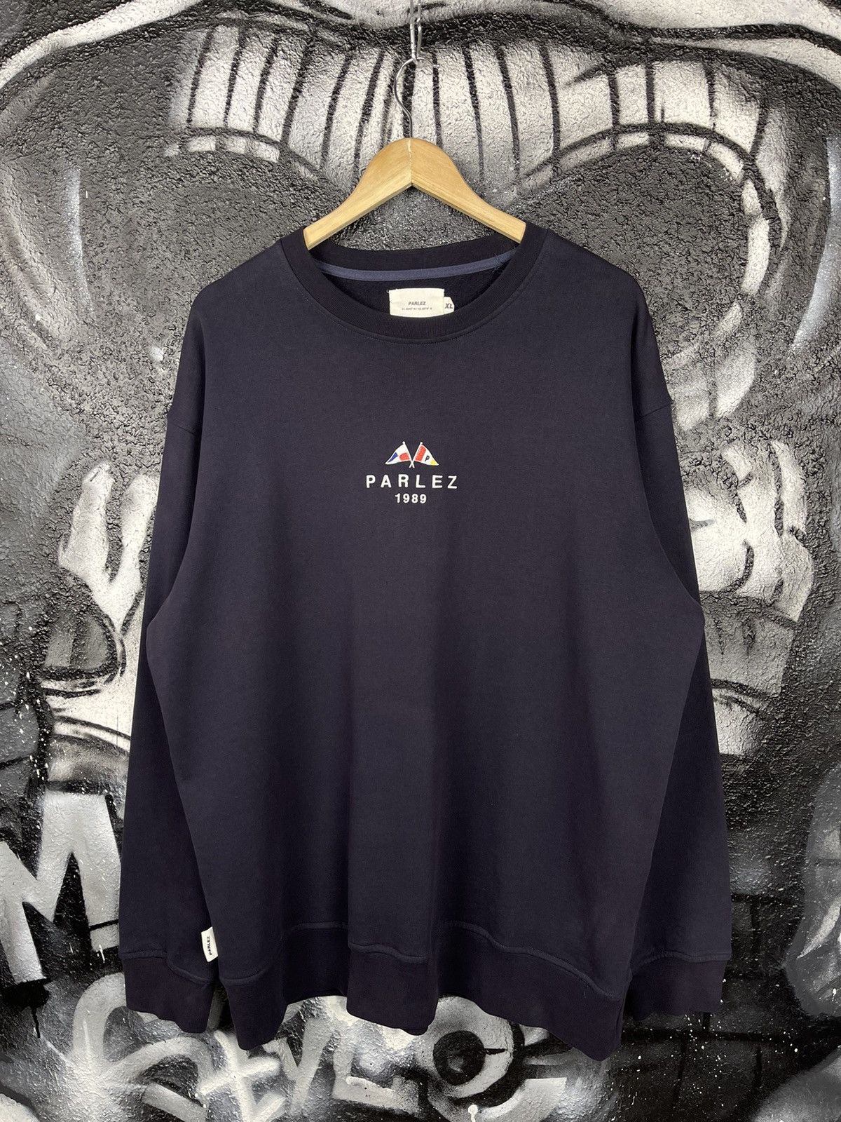 Parlez Parlez Iroko Crewneck Embroidered Logo Sweatshirt Men’s XL Size US XL / EU 56 / 4 - 2 Thumbnail