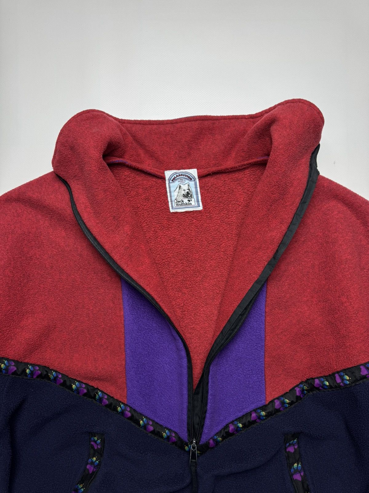 Jack Wolfskin Vintage Jack Wolfskin Paw Print Fleece Jacket Gorpcore Retro Size US M / EU 48-50 / 2 - 6 Thumbnail