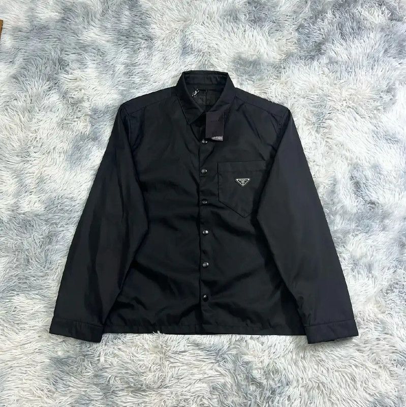 Prada Prada Black Long Sleeve Men's Jacket Size US XL / EU 56 / 4 - 1 Thumbnail
