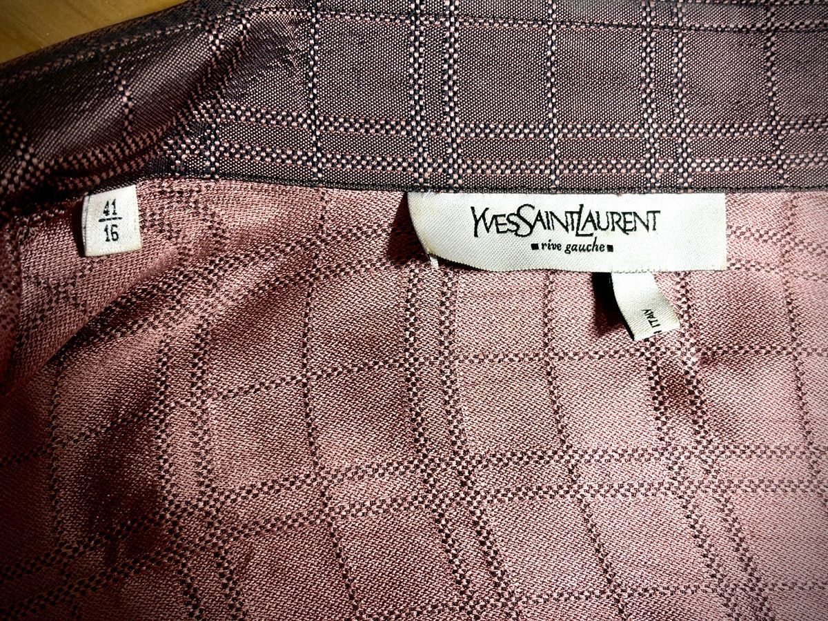 Yves Saint Laurent Yves Saint Laurent Rive Gauche -Italian Silk Shirt Size US M / EU 48-50 / 2 - 5 Thumbnail