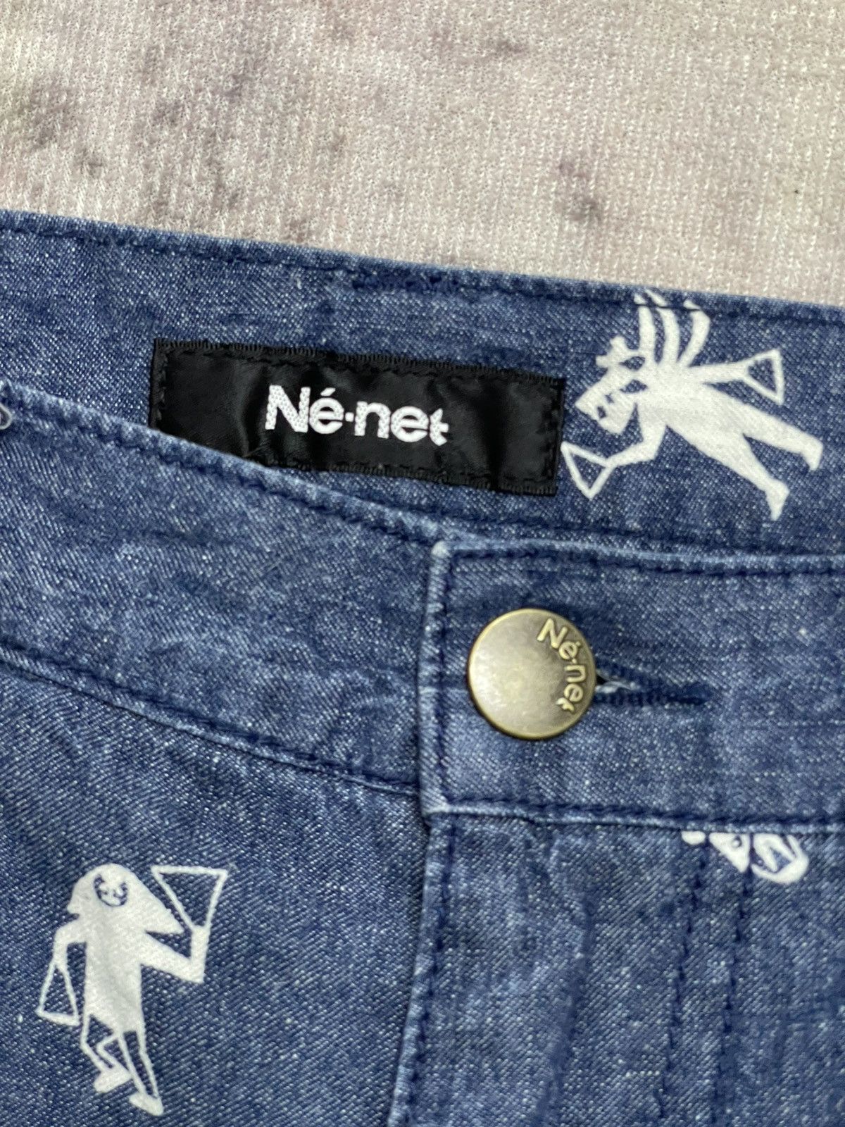 Issey Miyake × Japanese Brand × Ne-Net Ne-net By Issey Miyake Jeans Printed Size US 30 / EU 46 - 16 Thumbnail