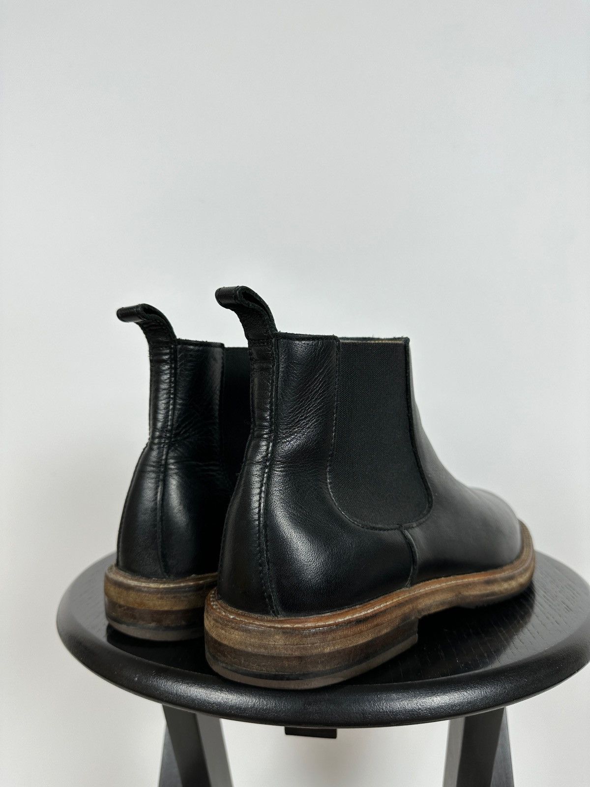 A.P.C. A.P.C Black Leather Chelsea Boots Size US 7 / EU 40 - 3 Thumbnail