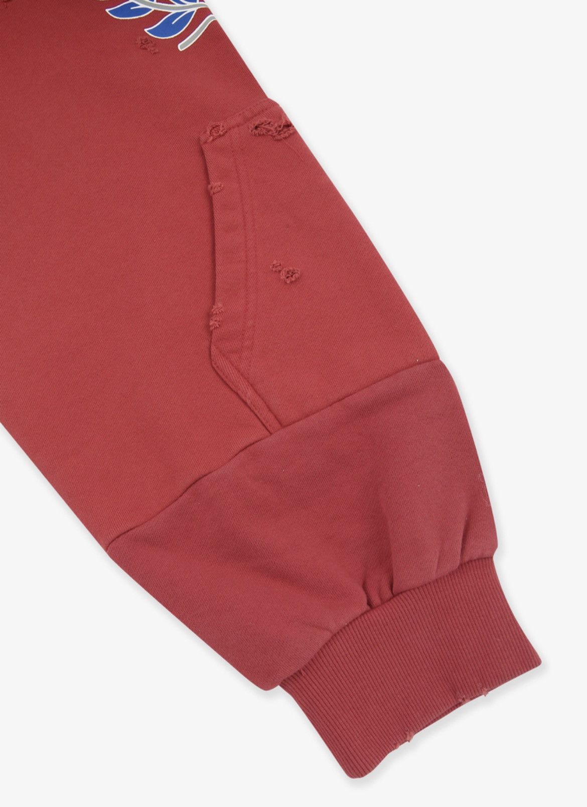 PROJECT G/R Project G/R RECONSTRUCTED FOLDED ZIP HOODIE - RED size 3 Size US L / EU 52-54 / 3 - 8 Thumbnail