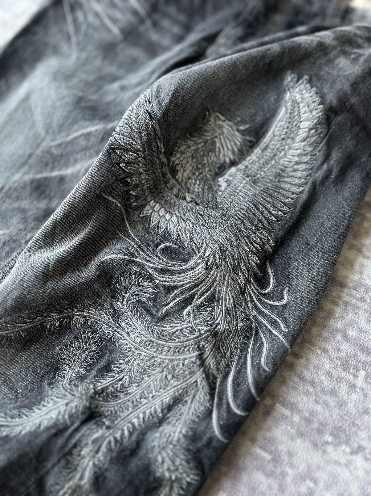 Y2K Dragon Embroidery Japan Jeans