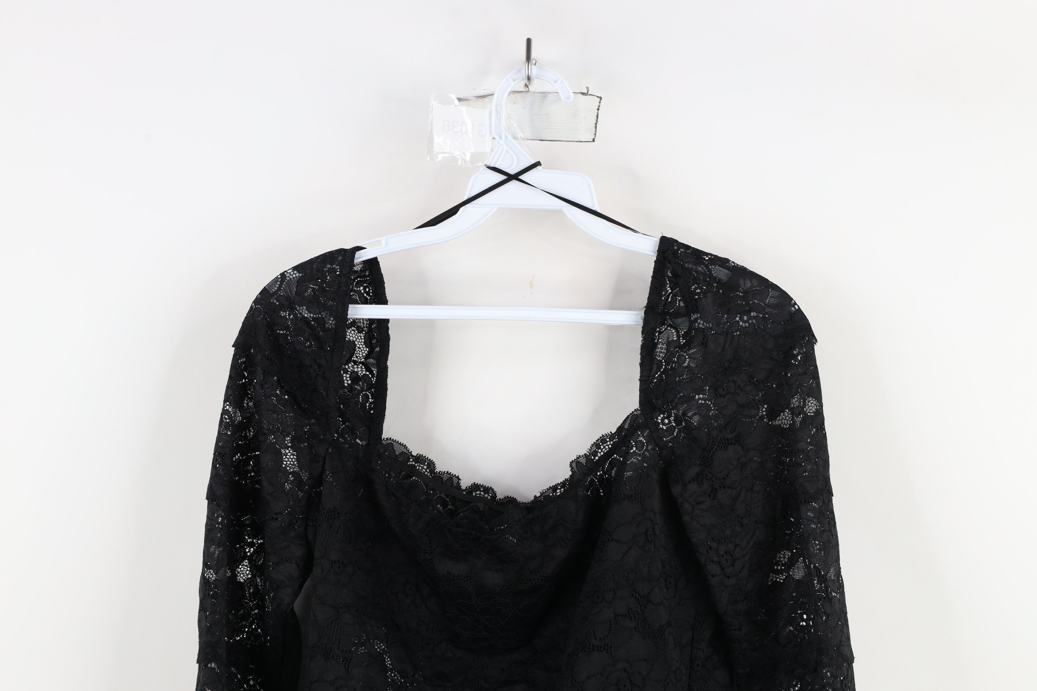 Guess × Vintage Vintage 90s Y2K Guess Cropped Fairy Bella Lace Shirt Top Size M / US 6-8 / IT 42-44 - 12 Thumbnail