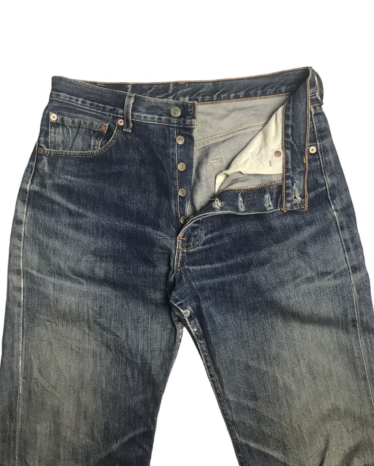 Levi's × Levi's Vintage Clothing Vintage 97 Levi’s 501 Distressed Denim Size US 31 - 4 Thumbnail