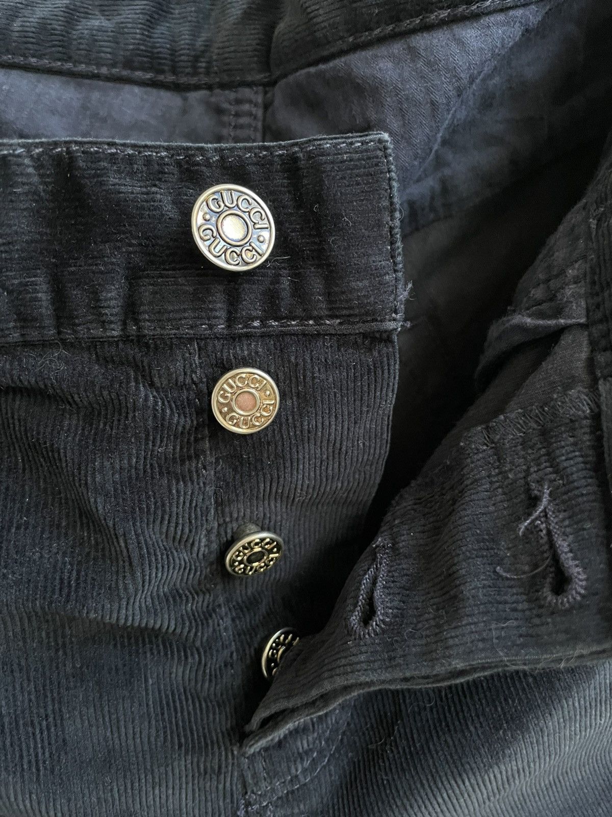 Gucci Gucci Vintage Velvet Black / Dark Blue Pants Jeans Size US 36 / EU 52 - 8 Thumbnail
