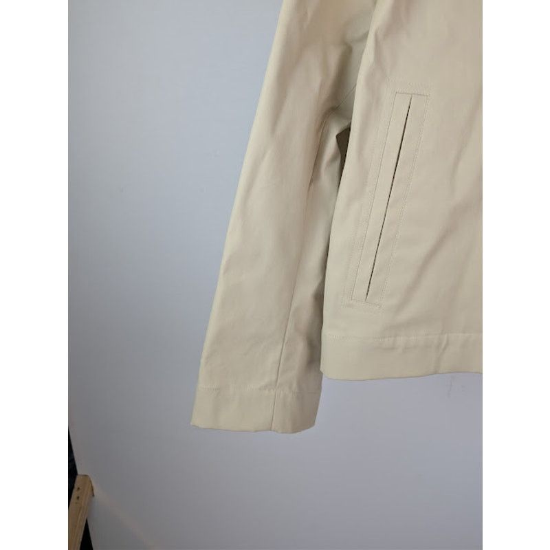 Bottega Veneta o1rshd1 Blouson Coated Cotton Stretch Jacket in Ecru Size US L / EU 52-54 / 3 - 5 Thumbnail