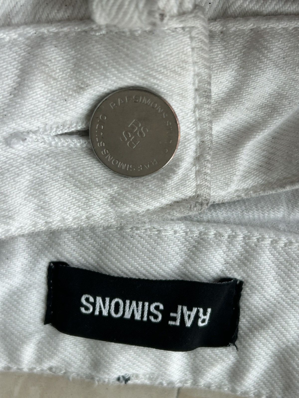 Raf Simons White Raf Simons AW 19/20 Relaxed Fit Denim Pants Size US 29 - 3 Thumbnail