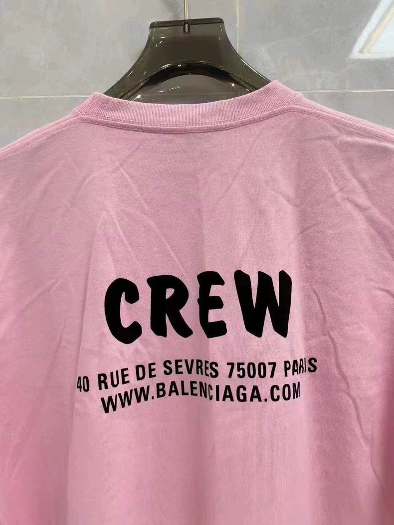 Balenciaga Balenciaga Crew Letter Logo Printed Short Sleeve Size US XS / EU 42 / 0 - 5 Thumbnail