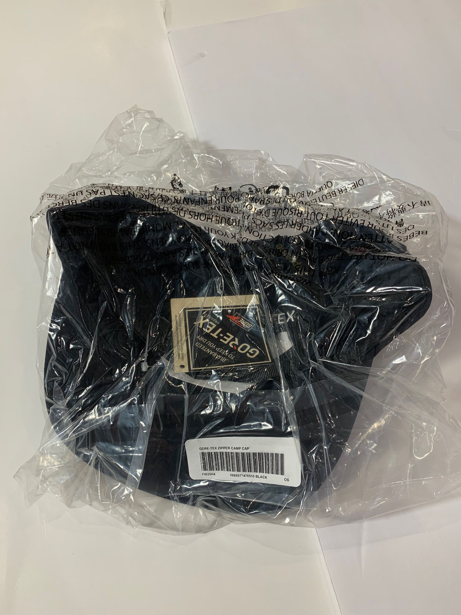 Supreme Supreme FW25 GORE-TEX Zip Pocket Camp Cap Black Size ONE SIZE - 2 Thumbnail