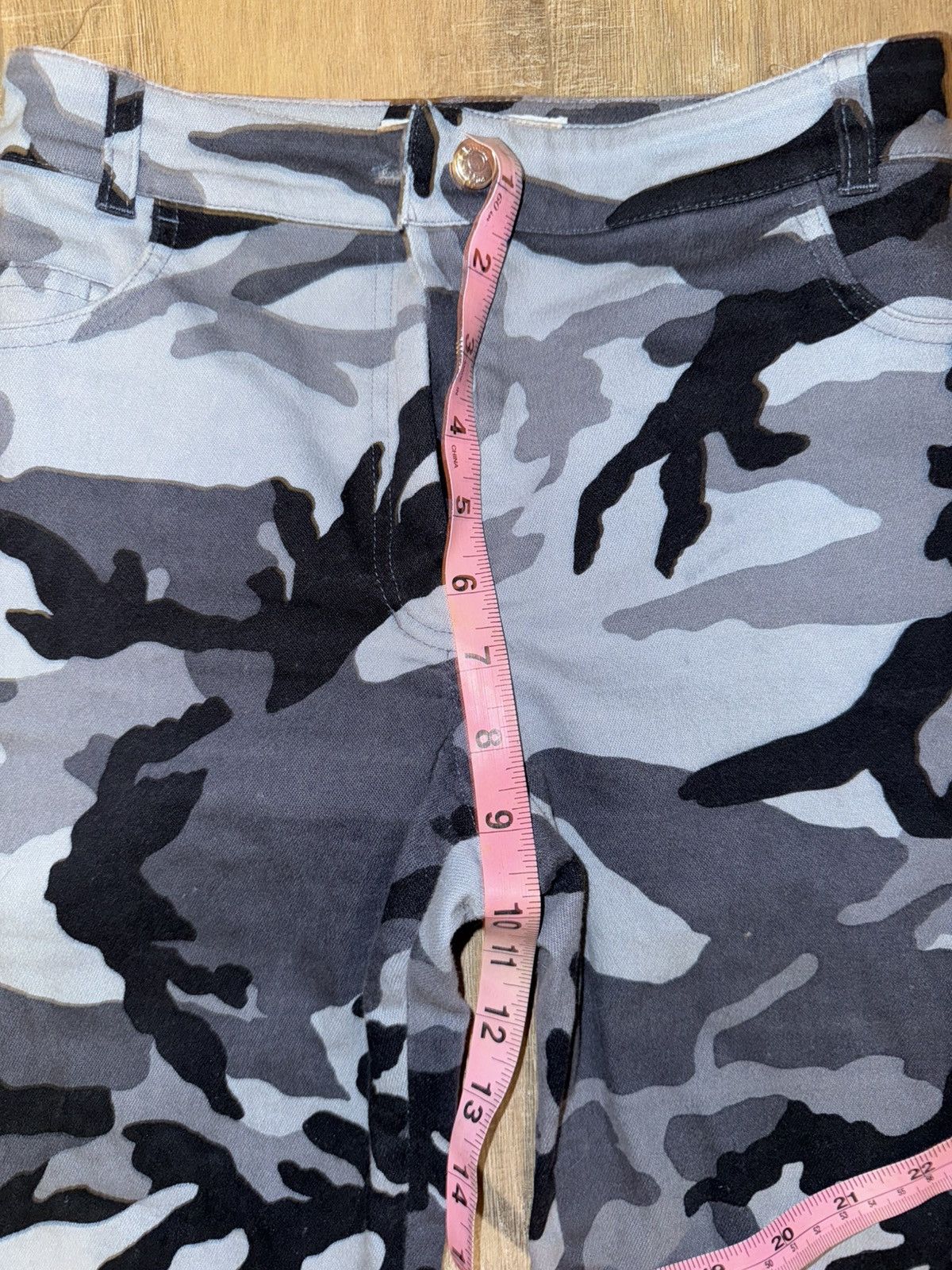 Dior × Vintage 2001 Christian Dior Blue Camo Capri Size 26" / US 2 / IT 38 - 4 Thumbnail