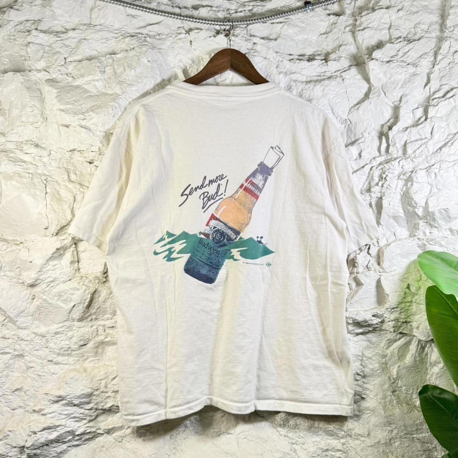 Budweiser Vintage 1989 Budweiser Standed Promo Tee Size XL Size US XL / EU 56 / 4 - 1 Thumbnail