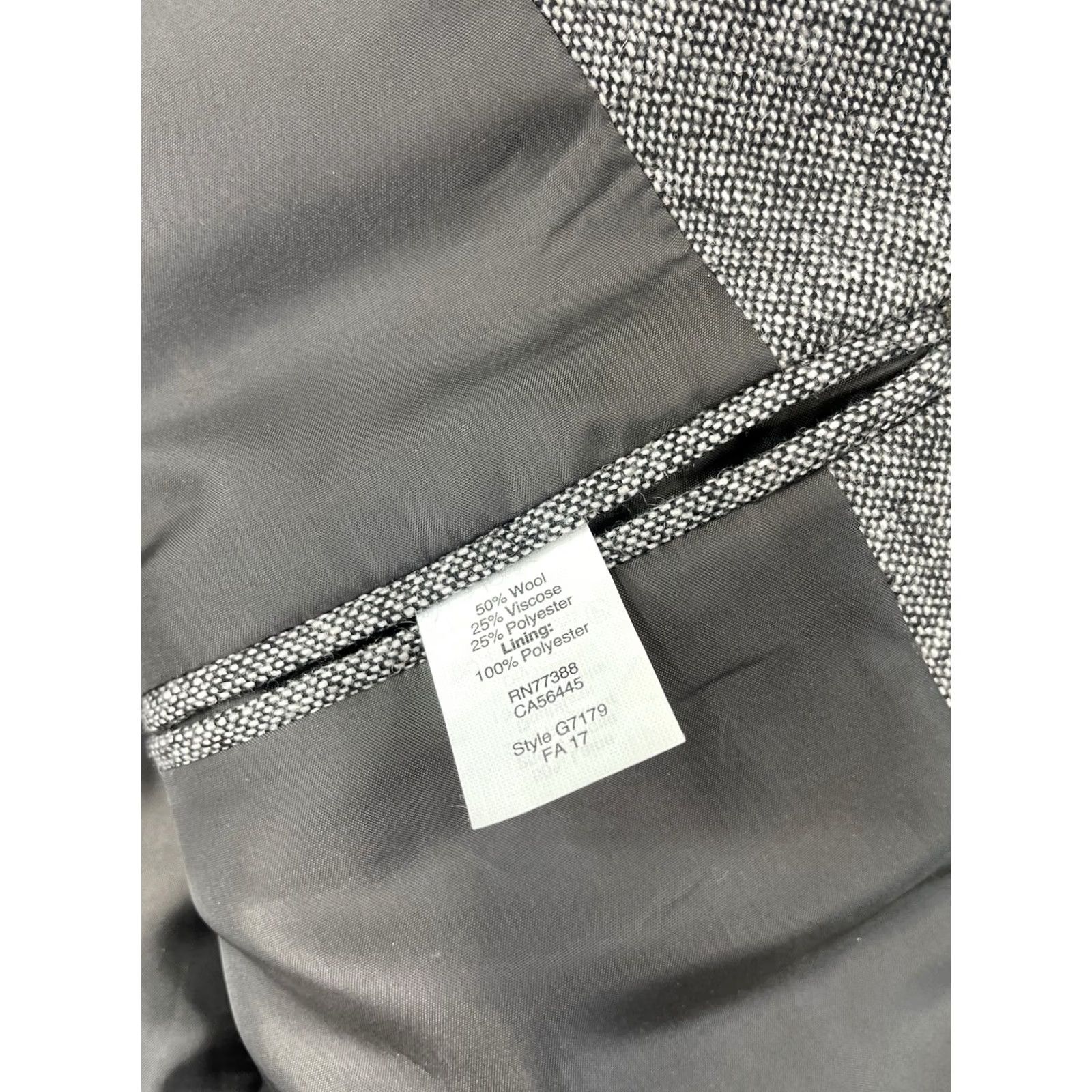 J.Crew NWT J Crew Mens Thompson Blazer Gray Wool Blend Suit Coat Size 40R - 5 Thumbnail