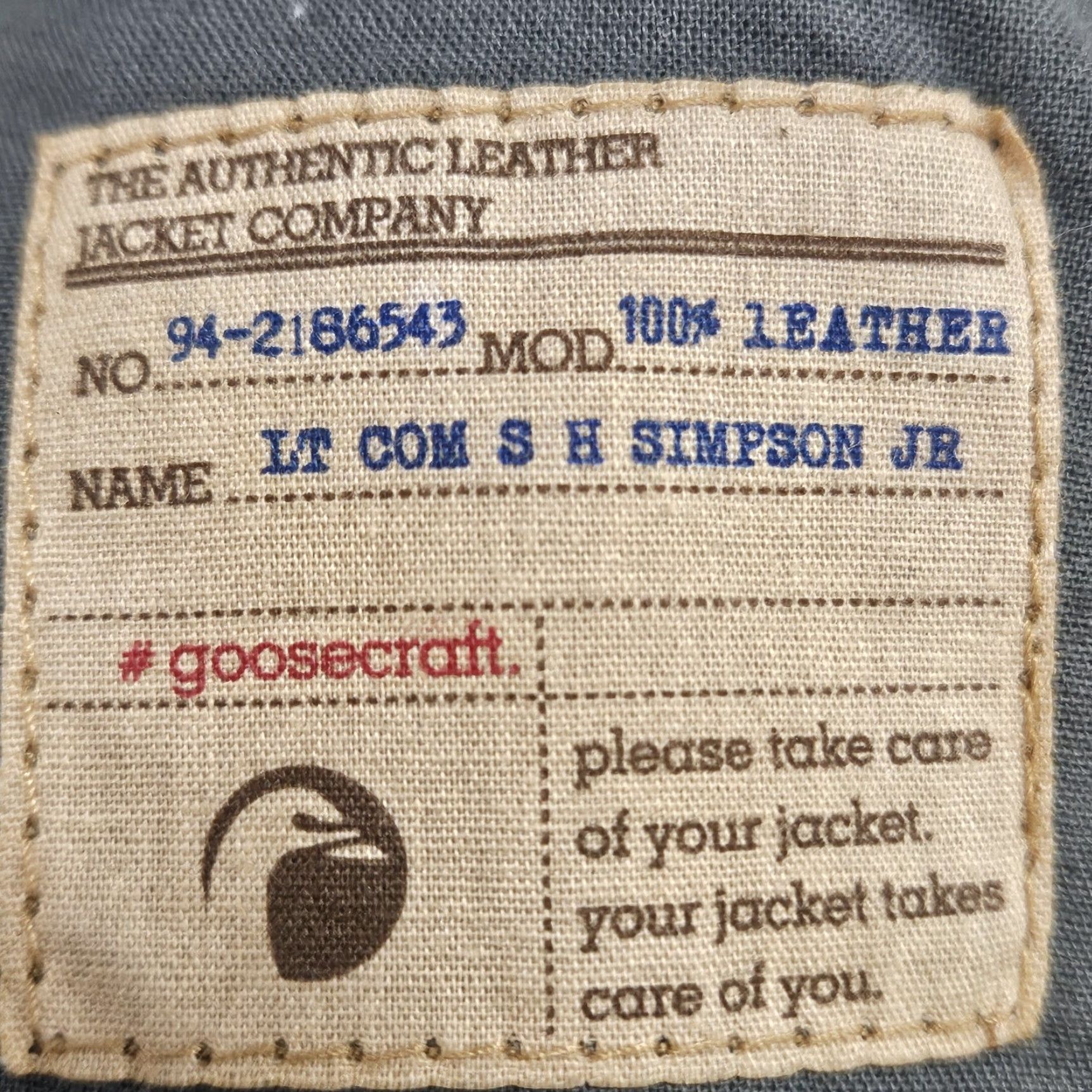 GOOSECRAFT Goosecraft Jacket Black Genuine Leather Short Moto Quilted Cotton Lined Zip Pockets Bands Collar Men M 41in Chest Size US M / EU 48-50 / 2 - 4 Thumbnail