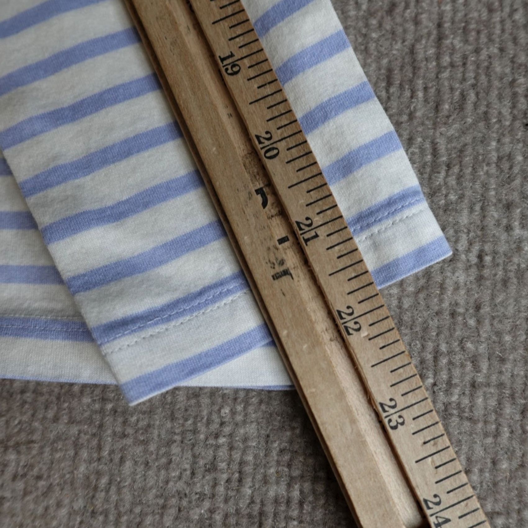 Vintage Ann Mashburn Womens Top Small White Blue Breton Stripe 100% Cotton Shirt Blouse Regular Womens Size S White Breton Stripe 100% Cotton VINTAGE? No Size S / US 4 / IT 40 - 3 Thumbnail