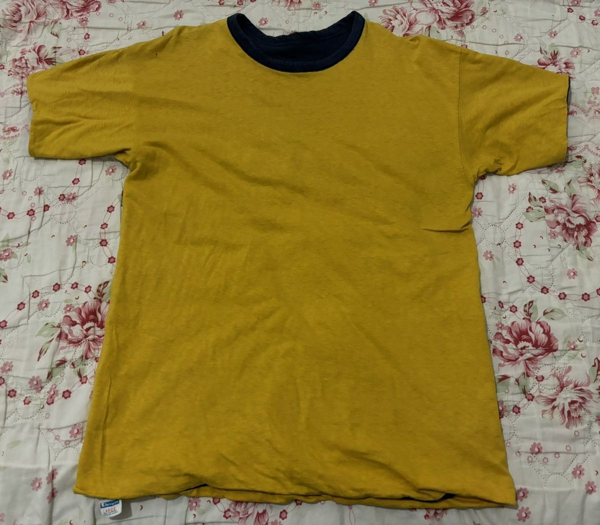 Champion Vtg 70s Champion Blue Bar Quigley South Phys.Ed. Tshirt Size US L / EU 52-54 / 3 - 7 Thumbnail