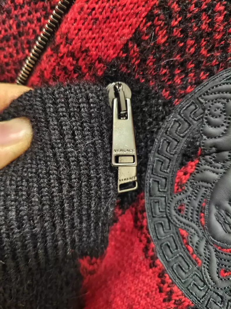Versace Versace Autumn-winter wool sweater men's coat Size US XL / EU 56 / 4 - 5 Thumbnail