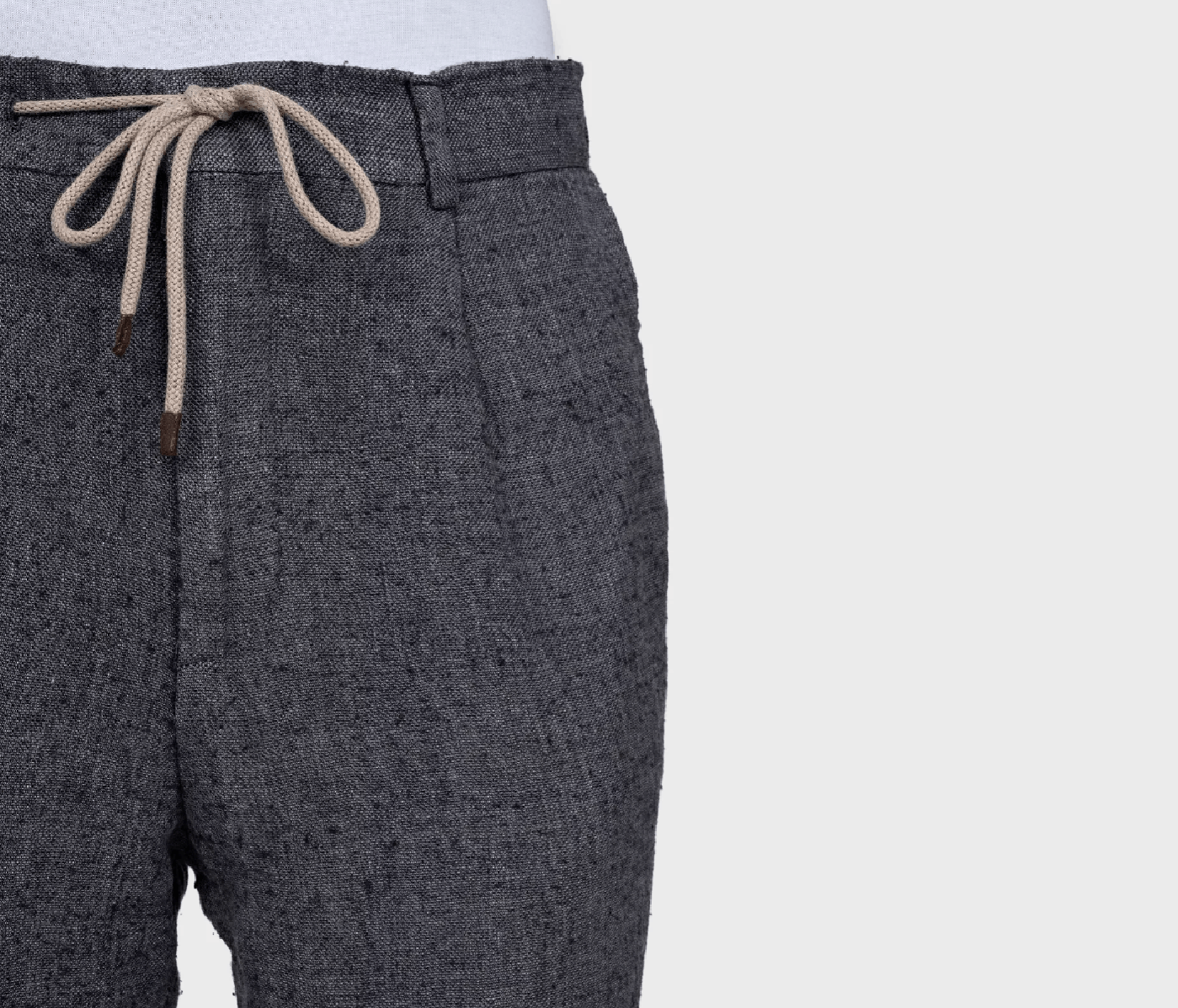 Brunello Cucinelli Brunello Cucinelli men’s gray slim-fit trousers with ties Size US 40 / EU 56 - 4 Thumbnail