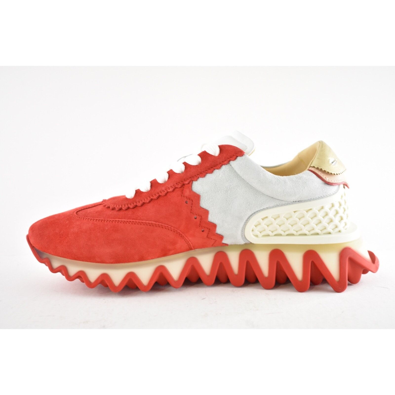 Christian Louboutin Christian Louboutin Mens Loubishark Flat Red Suede Size US 9 / EU 42 - 8 Thumbnail