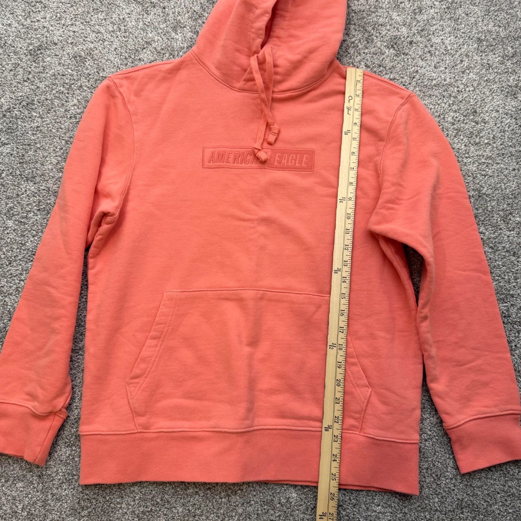 Vintage VINTAGE American Eagle Hoodie Shirt Mens Small Pink Kangaroo Pocket Pullover 95% Cotton 5% Polyester Size US S / EU 44-46 / 1 - 3 Thumbnail