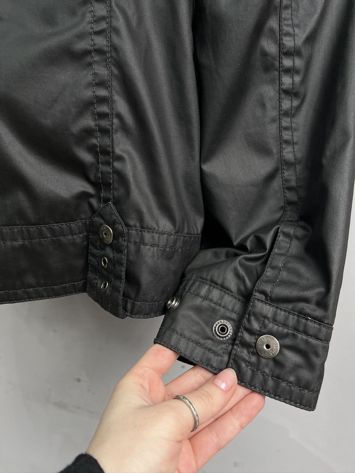 14th Addiction Hedi slimane style waxed zipper gothic avant garde jacket Size US M / EU 48-50 / 2 - 9 Thumbnail