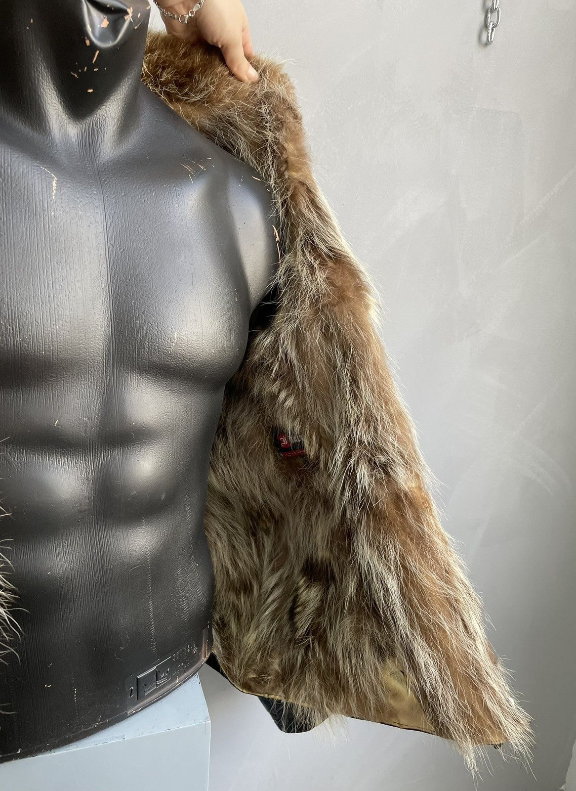 If Six Was Nine Rare leather bomber jacket 2000s Fur legrandebleu style Size US M / EU 48-50 / 2 - 12 Thumbnail