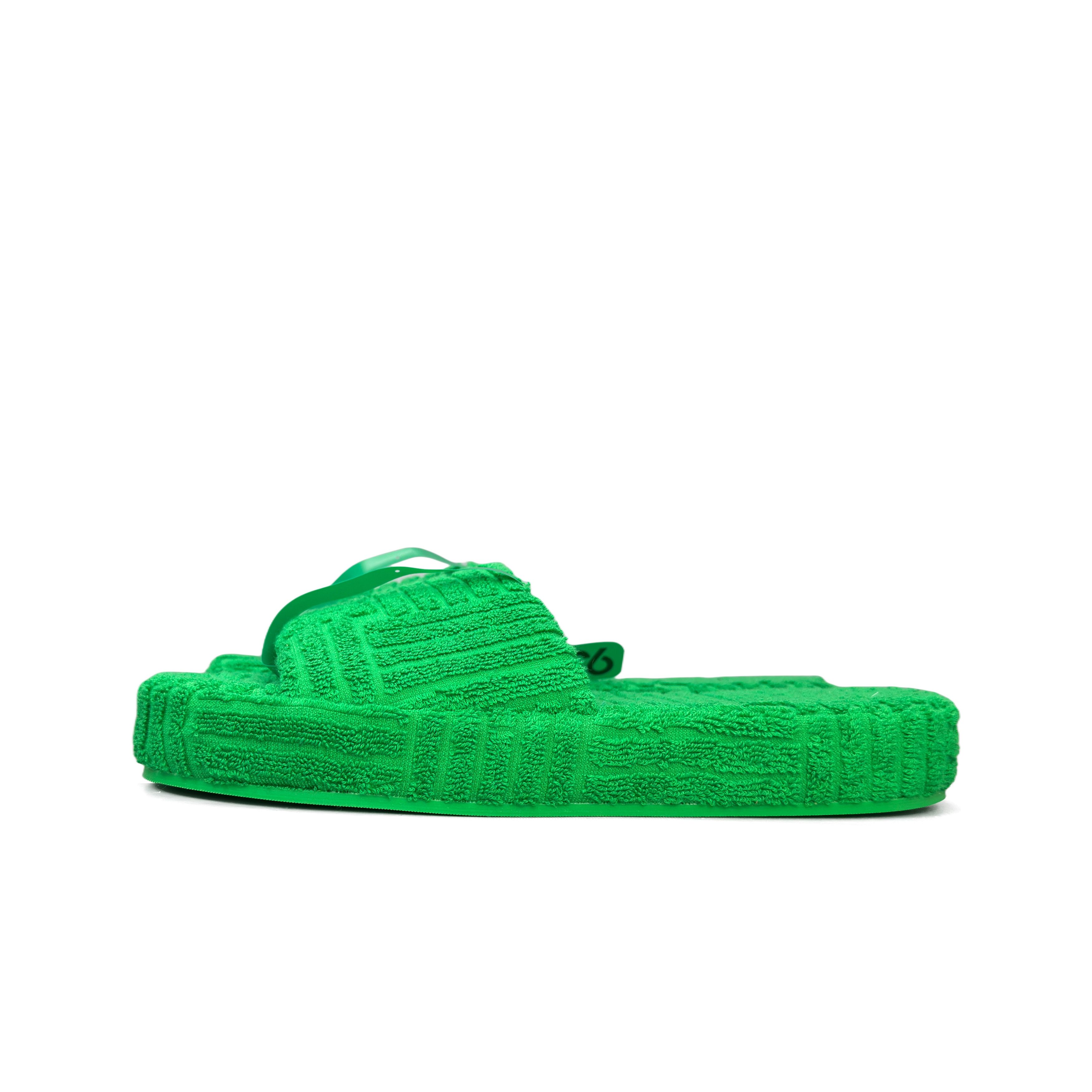 Bottega Veneta Bottega Veneta Green Sponge Slide Sandals Size 44 Size US 11 / EU 44 - 1 Thumbnail