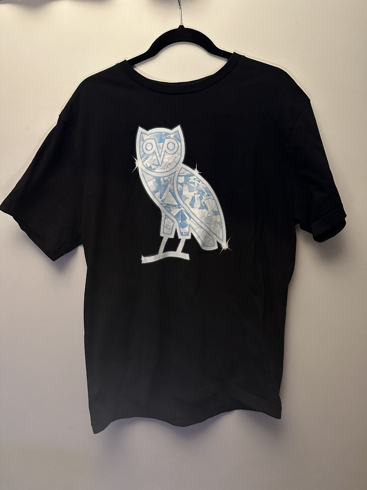 image of Octobers Very Own Ovo “Og Owl - Diamond Print” (Black), Men's (Size Large)