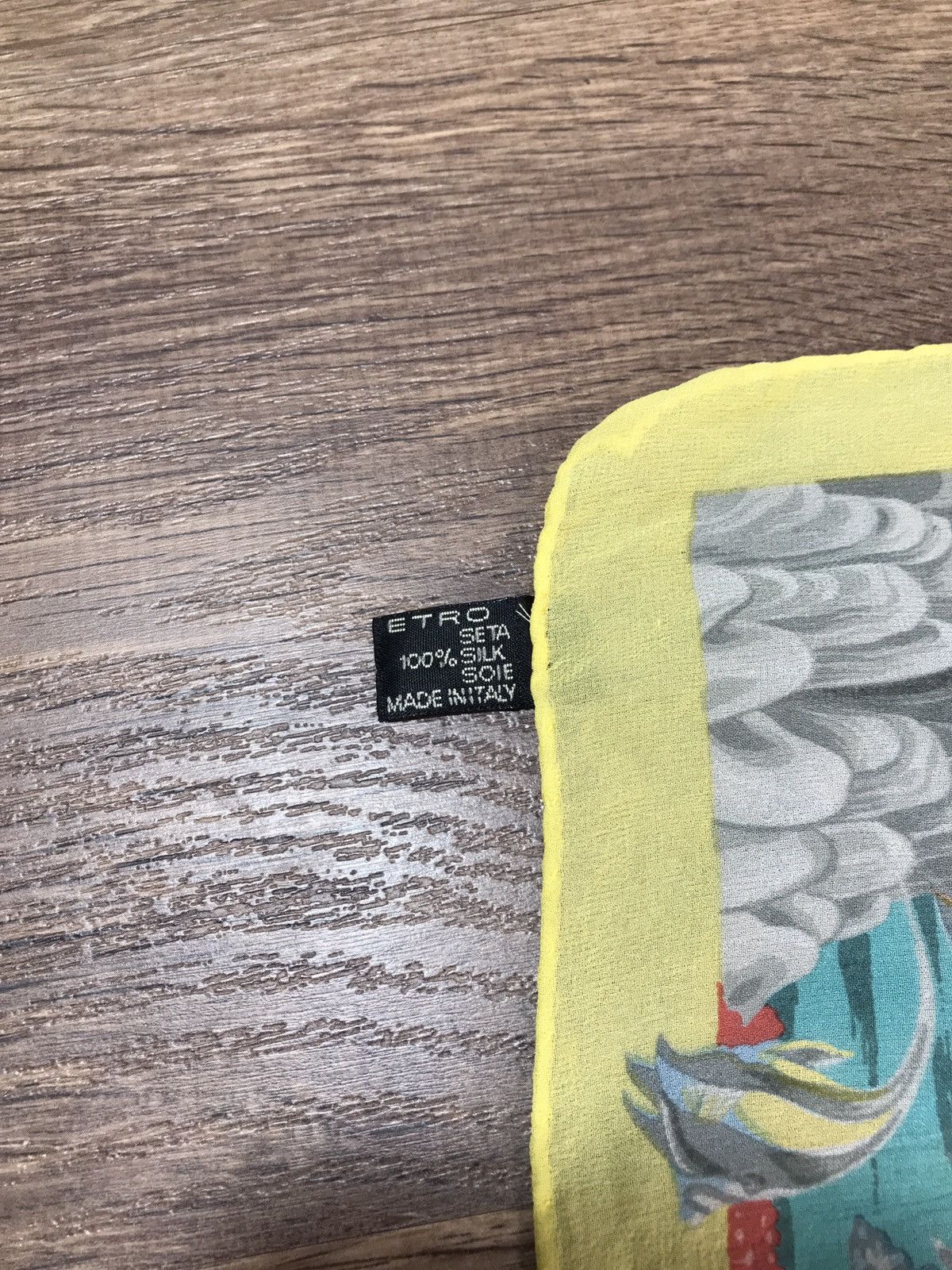 Etro × Vintage Etro Atlantide Very Rare Vintage Silk Scarf Italy Size ONE SIZE - 9 Thumbnail