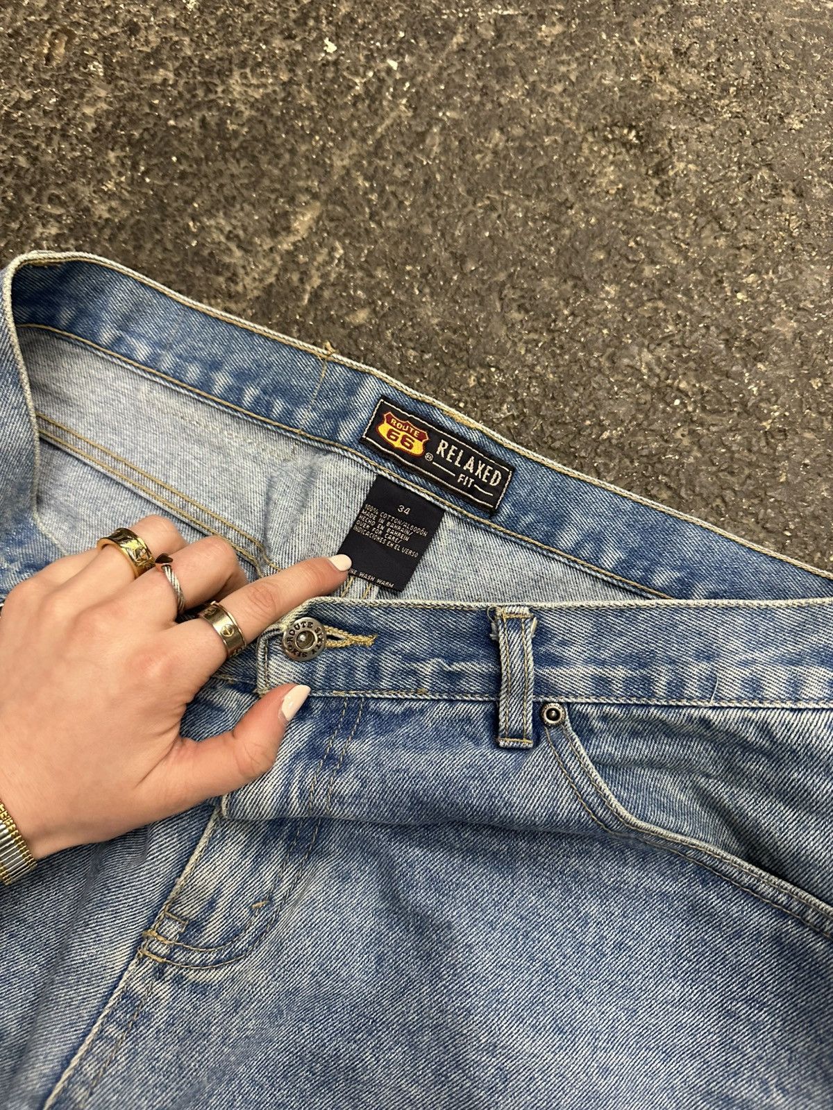 Vintage Y2K Route 66 baggy jorts Size US 34 / EU 50 - 4 Thumbnail